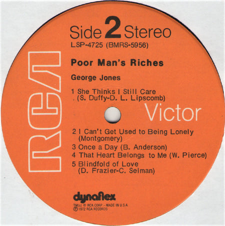 George Jones (2) : Poor Man's Riches (LP)