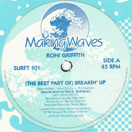 Roni Griffith : (The Best Part Of) Breakin' Up (12")
