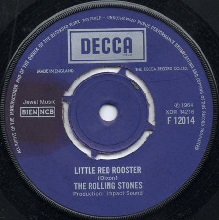 The Rolling Stones : Little Red Rooster / Off The Hook (7", Single, RE)