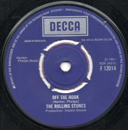 The Rolling Stones : Little Red Rooster / Off The Hook (7", Single, RE)