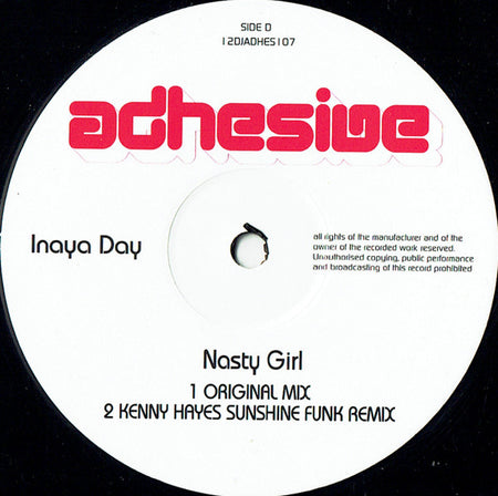 Inaya Day : Nasty Girl (2x12", Promo)