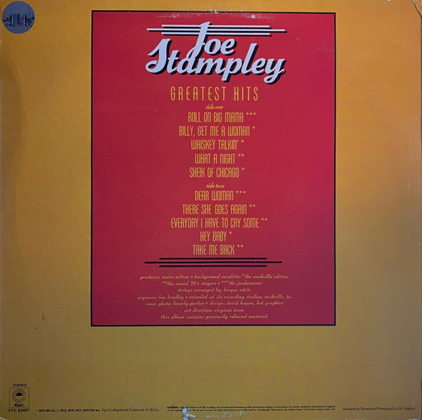 Joe Stampley : Greatest Hits (LP, Comp)