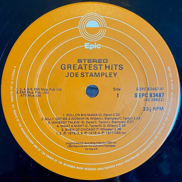 Joe Stampley : Greatest Hits (LP, Comp)