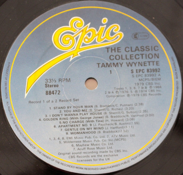 Tammy Wynette : The Classic Collection (2xLP, Comp)