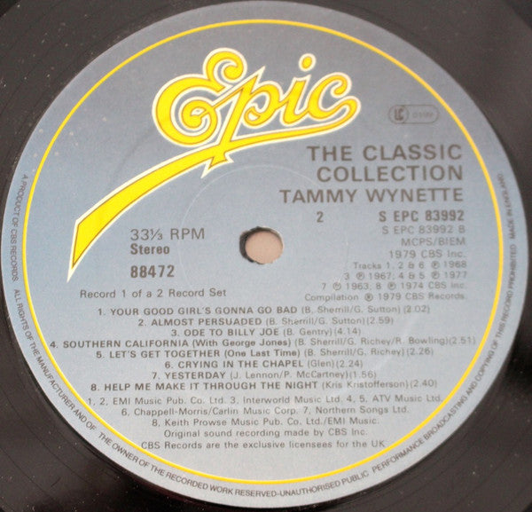 Tammy Wynette : The Classic Collection (2xLP, Comp)