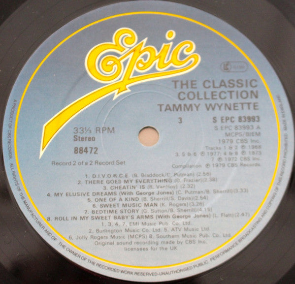 Tammy Wynette : The Classic Collection (2xLP, Comp)