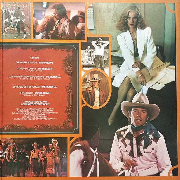 Various : The Original Music Soundtrack From Clint Eastwood's - Bronco Billy (LP, Album)