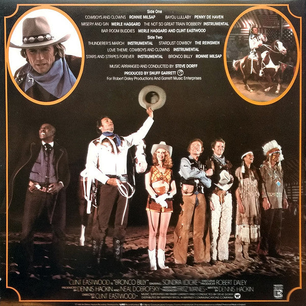 Various : The Original Music Soundtrack From Clint Eastwood's - Bronco Billy (LP, Album)