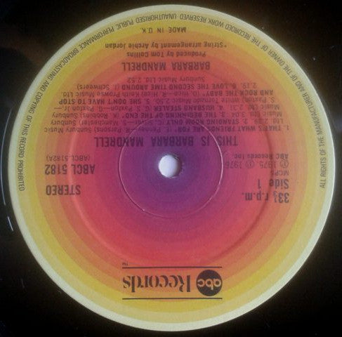 Barbara Mandrell : This Is Barbara Mandrell (LP, Album)