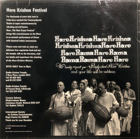 Hare Kṛṣṇa Festival* : Hare Kṛṣṇa Festival (LP, Album)