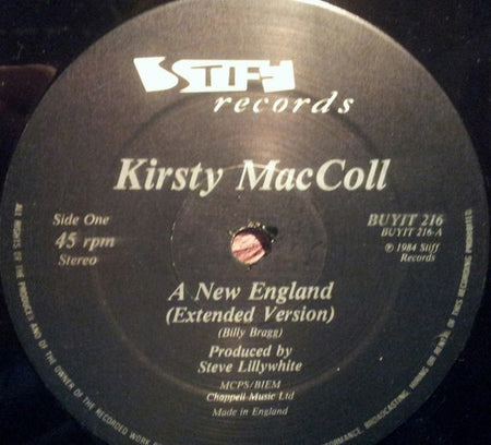 Kirsty MacColl : A New England (12", Single)