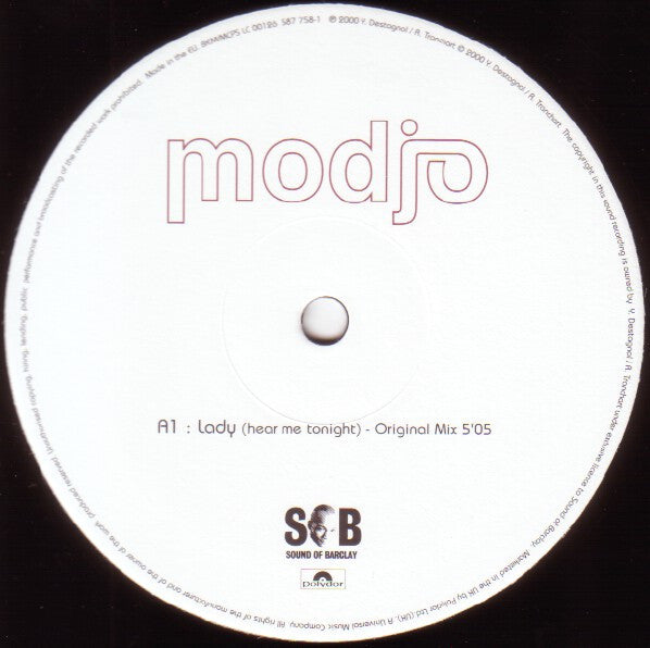 Modjo : Lady (Hear Me Tonight) (12")
