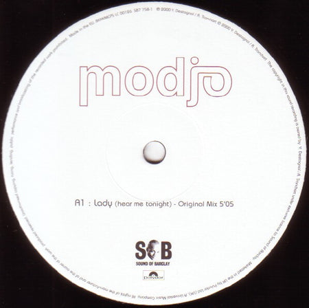 Modjo : Lady (Hear Me Tonight) (12")