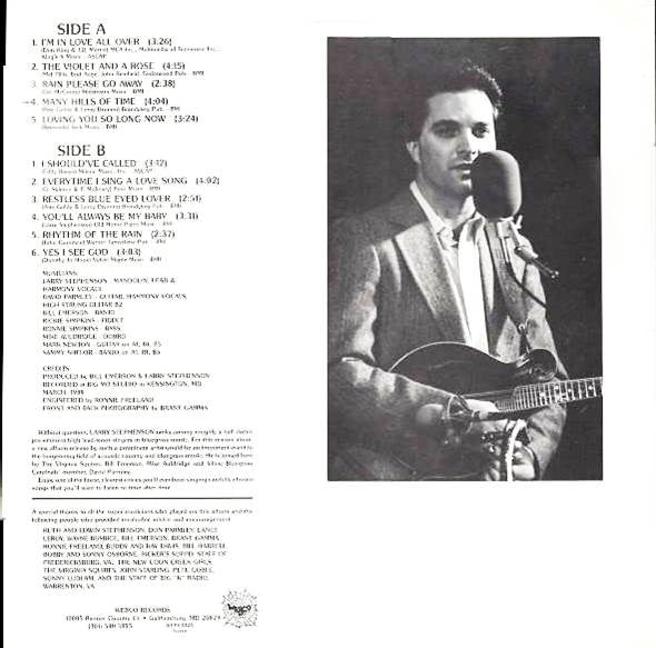 Larry Stephenson : Everytime I Sing A Love Song (LP, Album)