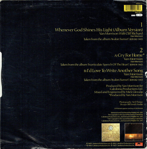 Van Morrison : Whenever God Shines His Light (12", Single)