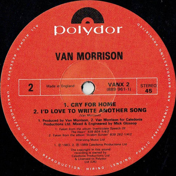 Van Morrison : Whenever God Shines His Light (12", Single)
