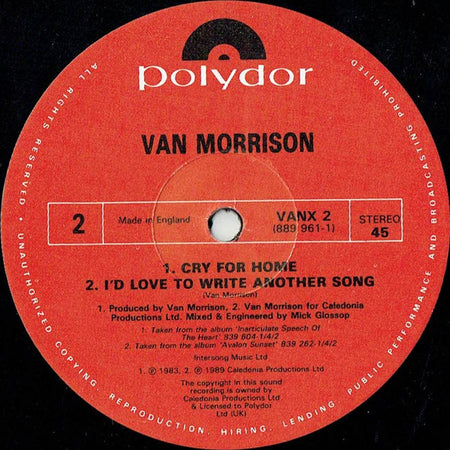 Van Morrison : Whenever God Shines His Light (12", Single)