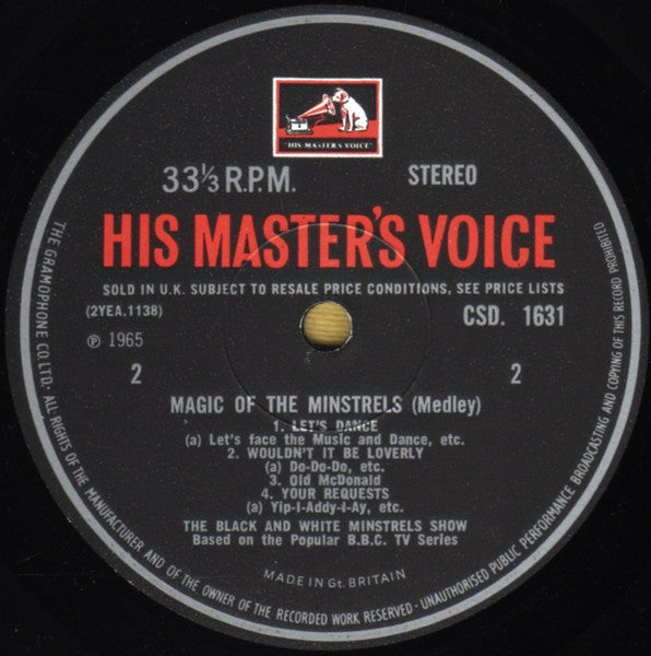 The George Mitchell Minstrels Featuring Tony Mercer, Dai Francis And John Boulter : Magic Of The Minstrels (LP, Album)