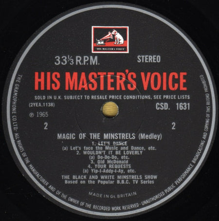 The George Mitchell Minstrels Featuring Tony Mercer, Dai Francis And John Boulter : Magic Of The Minstrels (LP, Album)