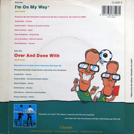 The Proclaimers : I'm On My Way (7", Single)