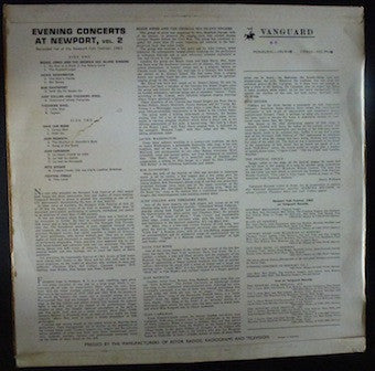 Various : The Newport Folk Festival 1963 - The Evening Concerts: Vol. 2 (LP)