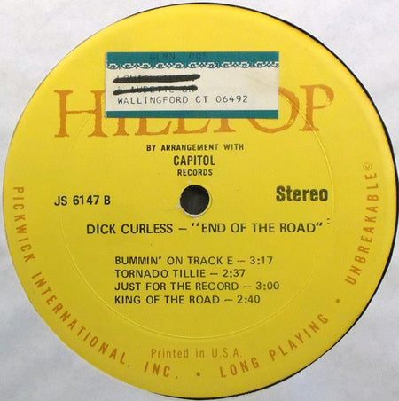 Dick Curless : End Of The Road (LP, Comp)