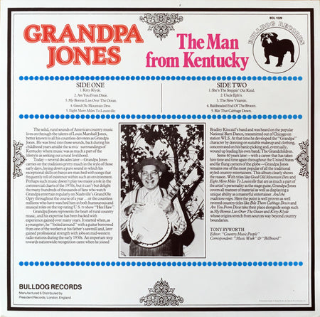 Grandpa Jones : The Man From Kentucky (LP, Album)