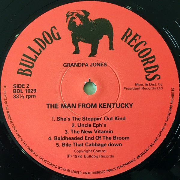 Grandpa Jones : The Man From Kentucky (LP, Album)