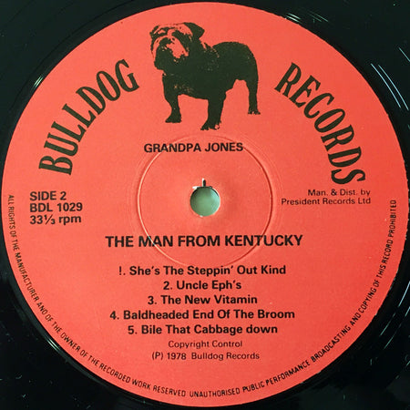 Grandpa Jones : The Man From Kentucky (LP, Album)