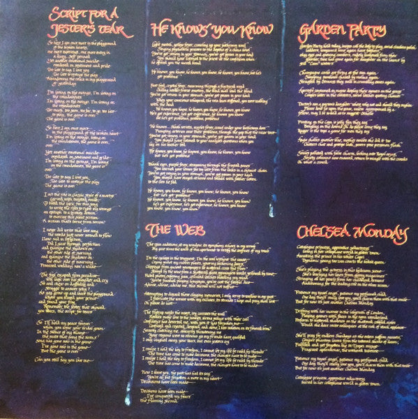 Marillion : Script For A Jester's Tear (LP, Album, Gat)