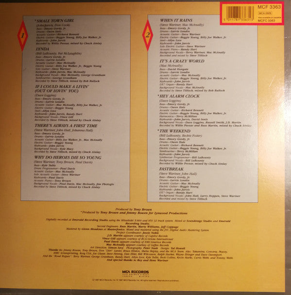 Steve Wariner : It's A Crazy World (LP, Album)