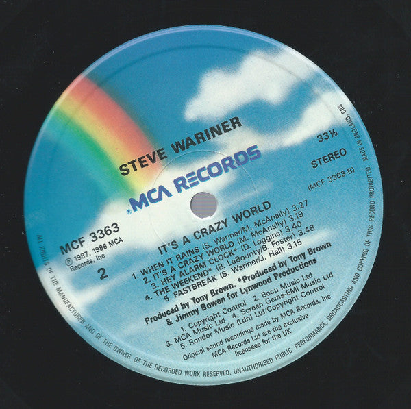 Steve Wariner : It's A Crazy World (LP, Album)