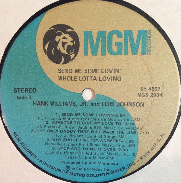 Hank Williams Jr. & Lois Johnson (2) : Whole Lotta Loving (LP, Album)