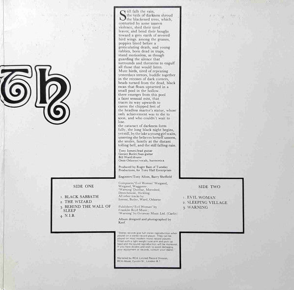 Black Sabbath : Black Sabbath (LP, Album, RE, Gat)