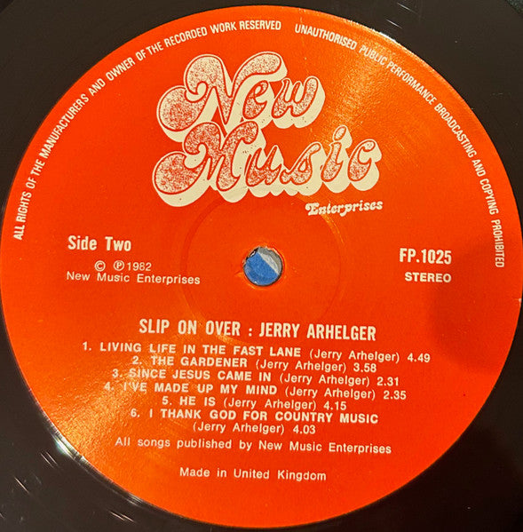 Jerry Arhelger : Slip On Over (LP, Album)