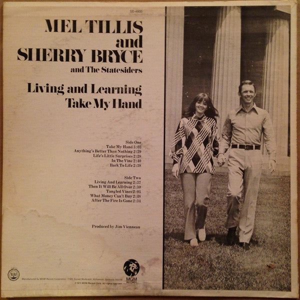 Mel Tillis And Sherry Bryce And The Statesiders (2) : Living And Learning / Take My Hand (LP, Album)