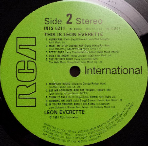 Leon Everette : This Is Leon Everette (LP, Comp)