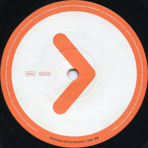 Thomas Schumacher : Tek 29 (12")