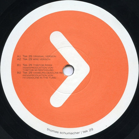 Thomas Schumacher : Tek 29 (12")