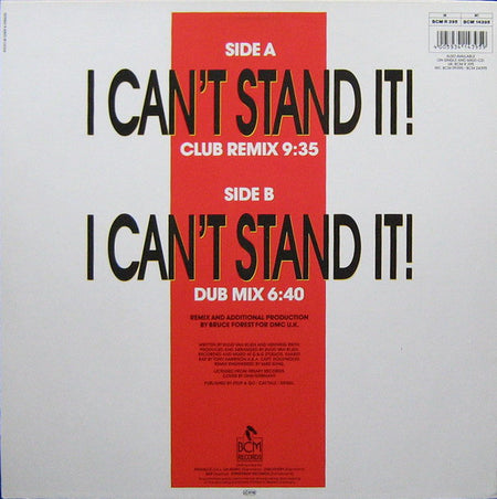 Twenty 4 Seven Featuring Capt. Hollywood* : I Can't Stand It! (The Remix) (12", Maxi)