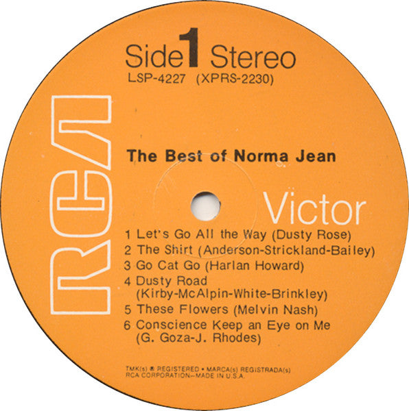 Norma Jean (2) : The Best Of Norma Jean (LP, Comp)