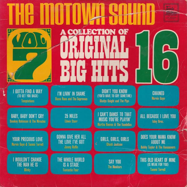 Various : A Collection Of 16 Original Big Hits Vol. 7 (LP, Comp, Mono)