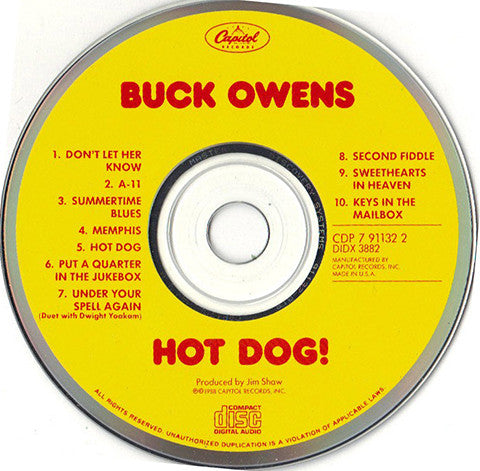 Buck Owens : Hot Dog! (CD, Album)
