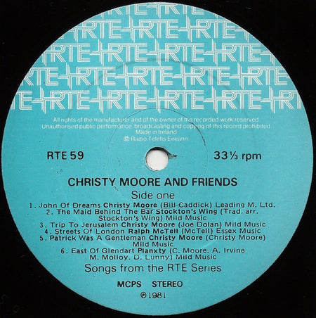 Christy Moore And Friends* : Christy Moore And Friends (LP, Album)