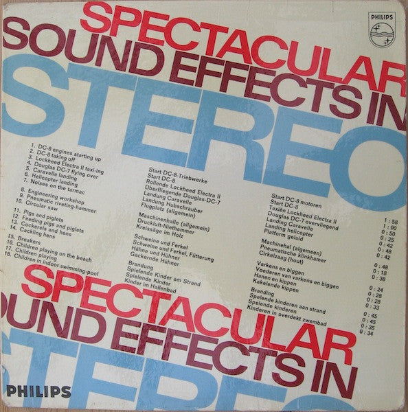 No Artist : Spectacular Sound Effects In Stereo (LP, Album)