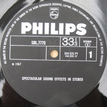 No Artist : Spectacular Sound Effects In Stereo (LP, Album)