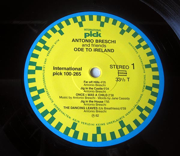 Antonio Breschi : Ode To Ireland (LP, Album)