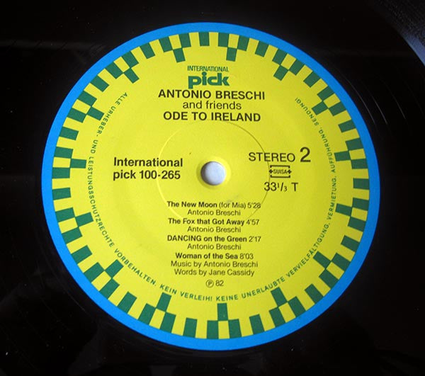 Antonio Breschi : Ode To Ireland (LP, Album)