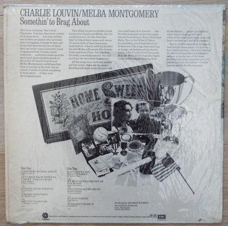 Charlie Louvin / Melba Montgomery : Somethin' To Brag About (LP, Album, RE)