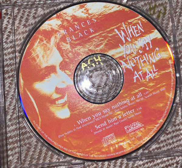 Frances Black : When You Say Nothing At All (CD, Single)